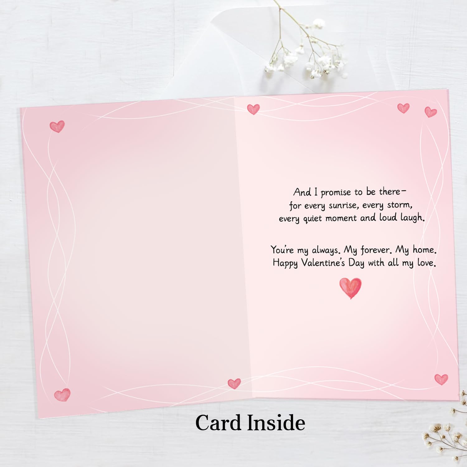 Heartfelt Valentine'S Day Card For Him Her, Romantic Valentines Day Card For Husband Wife Boyfriend Girlfriend, Cute Valentines Day Gift For Couple Partner Women Men, I Love You Cards