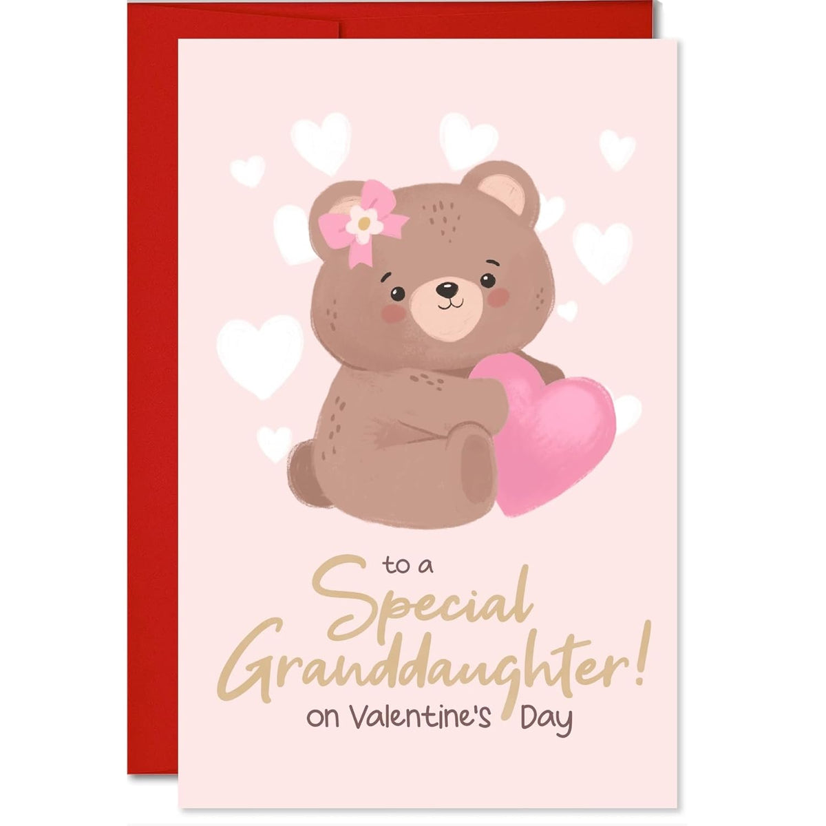 Greeting-Card (Valentine'S Day Granddaughter-Teddy Bear)