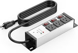 12 Outlet Metal Power Strip 2100J Surge Protector 6FT Cord 15A 1875W
