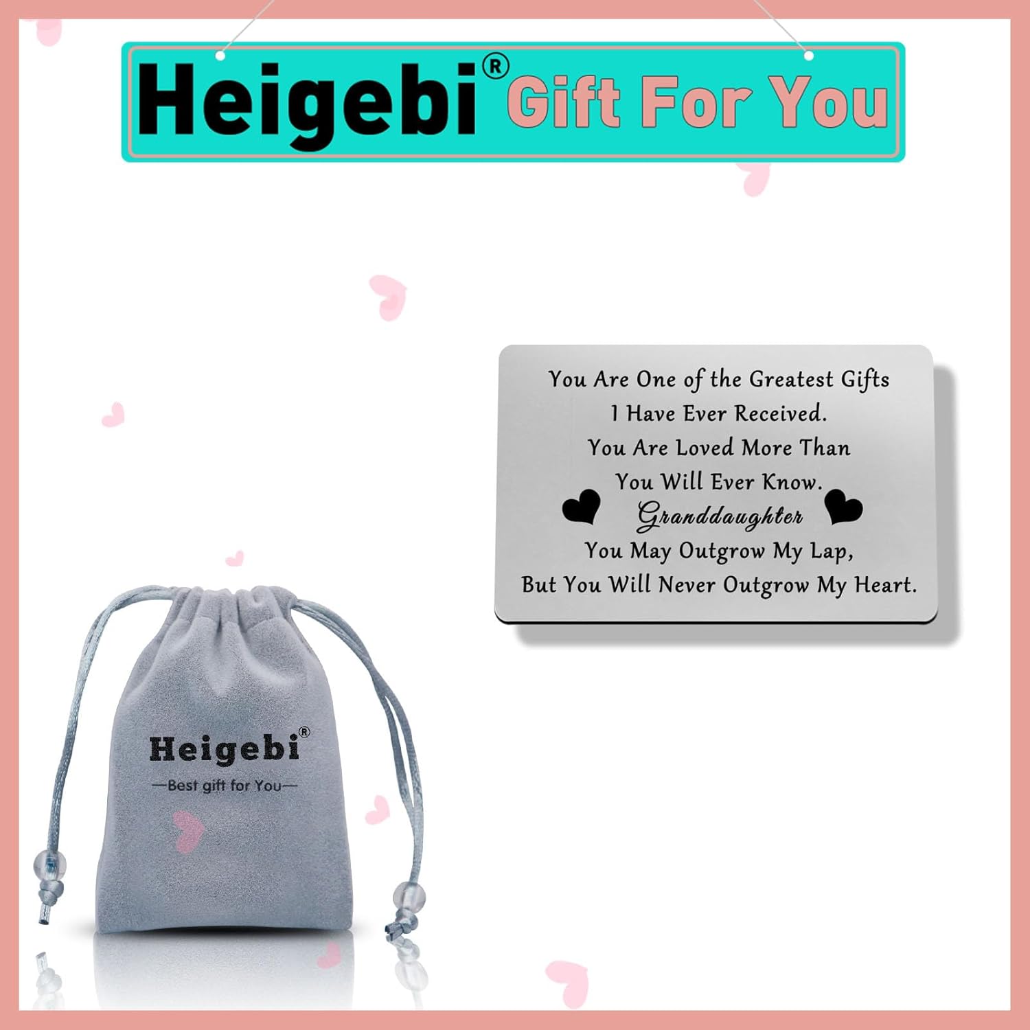 Granddaughter Gifts From Grandma And Grandpa To My Granddaughter Gift Cards For Granddaughter Great Granddaughter Birthday Card Laser Wallet Card Love Note Insert Card Gift For Granddaughter