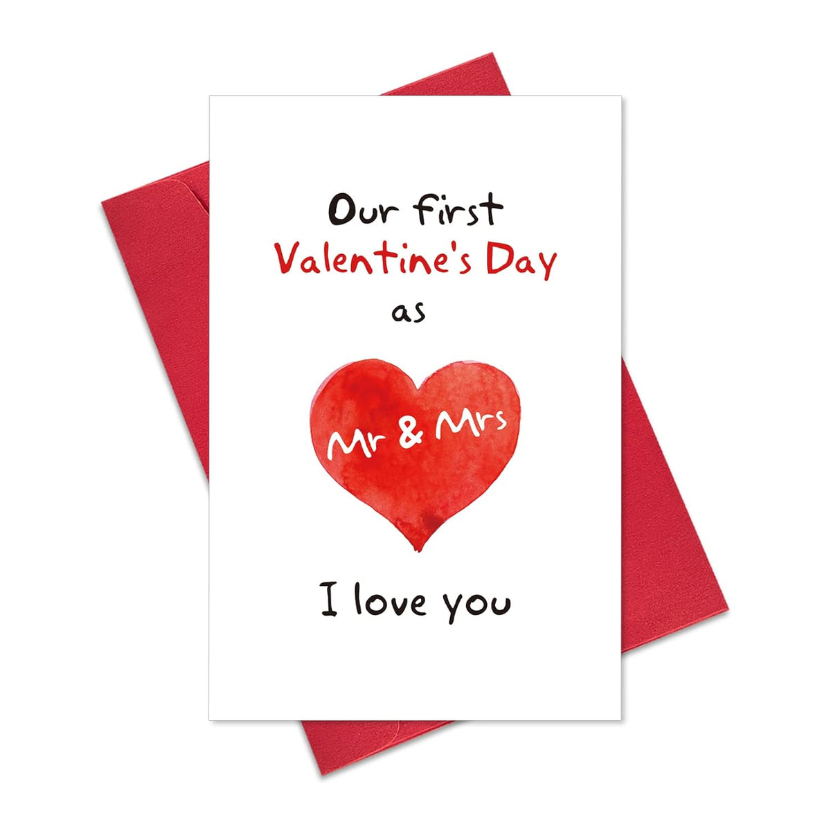 First Valentine'S Day Card For Couples, Sweet 1St Valentine'S Day Greeting Card