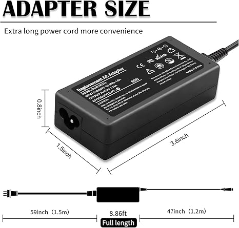 65W 45W AC Laptop Charger Power Adapter for Dell Inspiron Latitude XPS 4.5 x 3.0 mm Jack