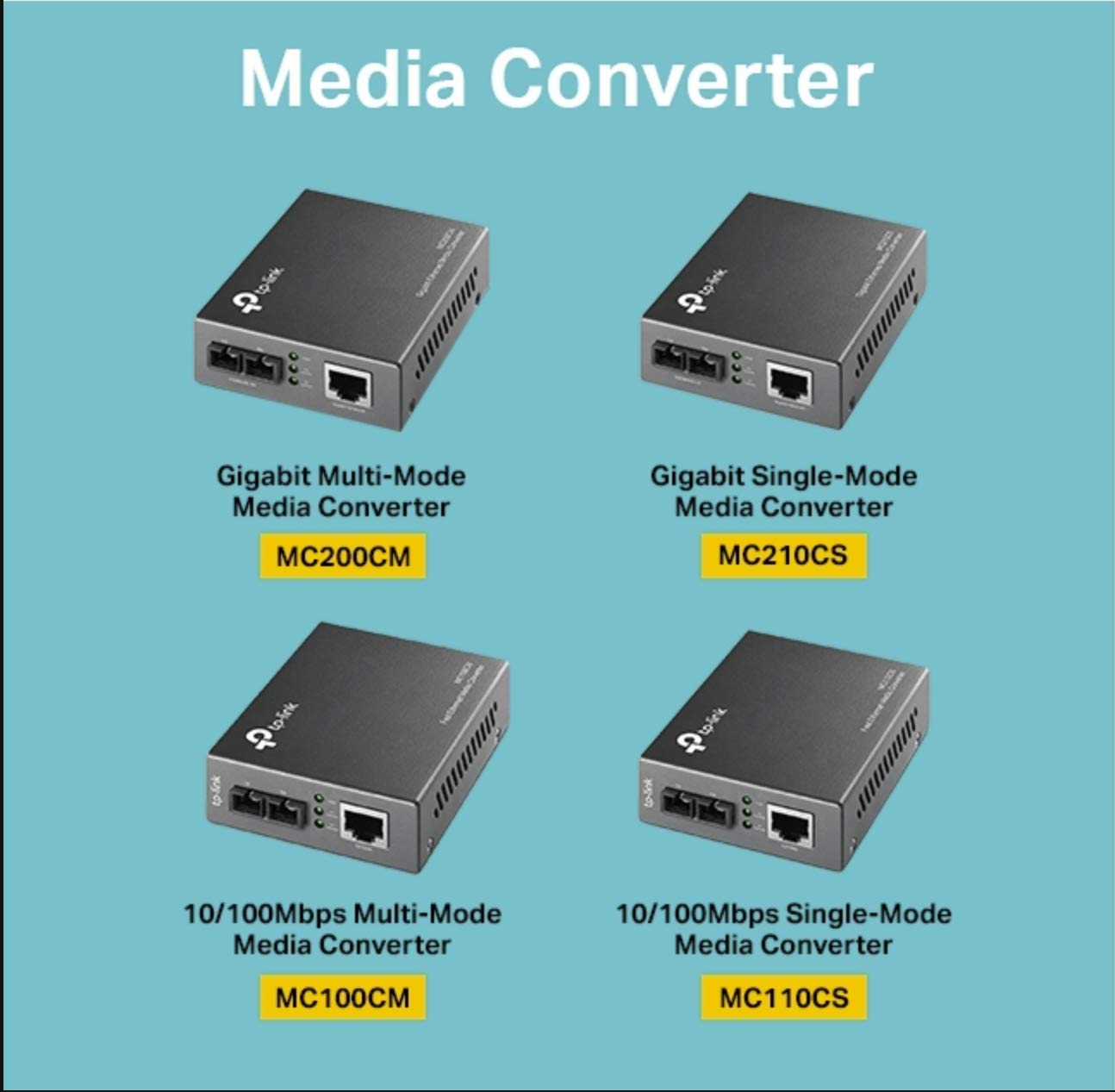 Fast Ethernet Sfp To Rj45 Fiber Media Converter | Fiber To Ethernet Converter | 10/100Mbps Rj45 Port To 100Base-Fx Single-Mode Fiber (Mc110Cs)