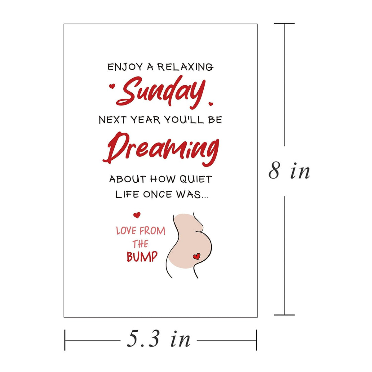Soon To Be Baby Mama Gift, Funny 1St Mother'S Day Card From The Bump, Pregnant Wife Mothers Day Card, Future Mom Greeting
