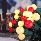 Christmas String Lights 50 Led Warm White & Red Color G15 Glass Lights Globe String Light Plug In Ul Certified Outdoor I