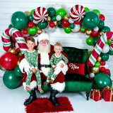 Christmas Balloon Arch Garland Kit 160pcs Red Green Balloons for Candy Merry Christmas Party Friendsmas Santa Claus Birthday Holiday Party Decoration (Green Red)