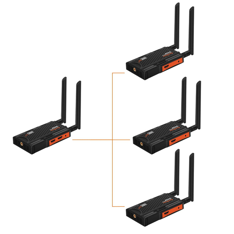 1Tx*3Rx Wireless Hdmi Tansmitter And Receiver 2.4/5.8Ghz 1080P Full Hd,With Hd