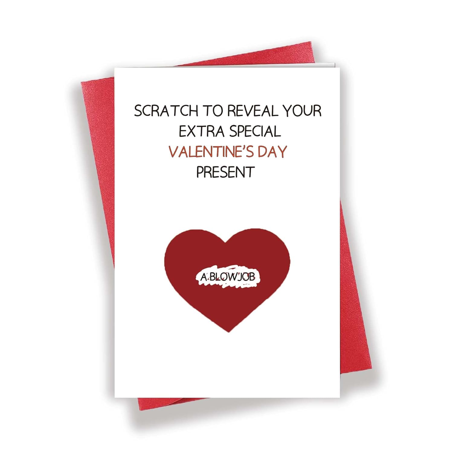 Funny Valentine’S Day Scratch Off Card, Naughty Scratch Love Card For Husband Boyfriend, Adult Dirty Card