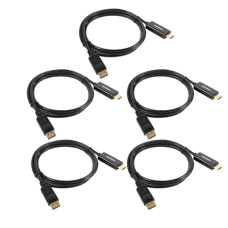 Display Port To Hdmi Cable, Gold Plated Displayport To Hdmi Cable 6 Feet(Male