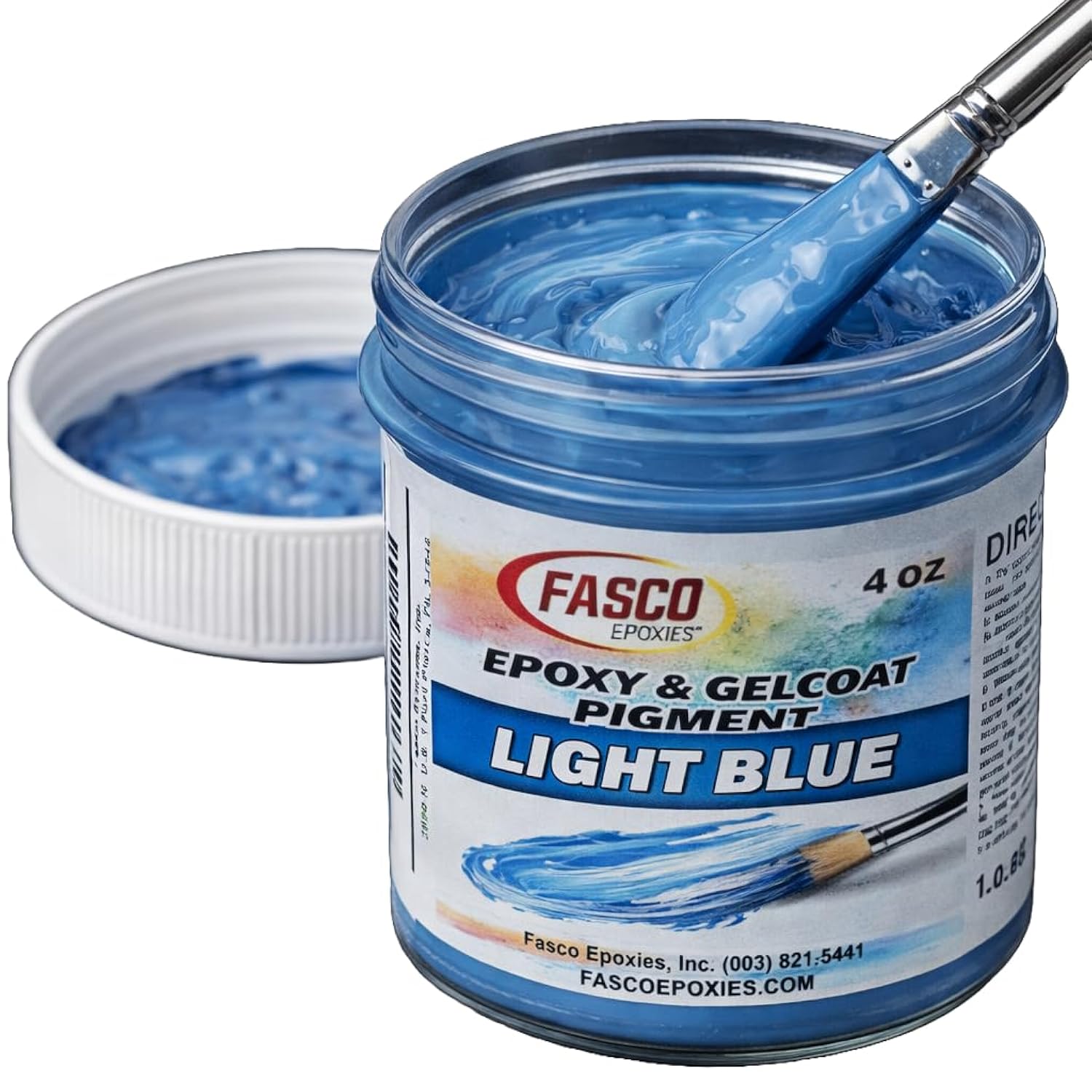Light Blue Pigment For Epoxy Resin & Gelcoat – Concentrated Colorant - 4 Oz
