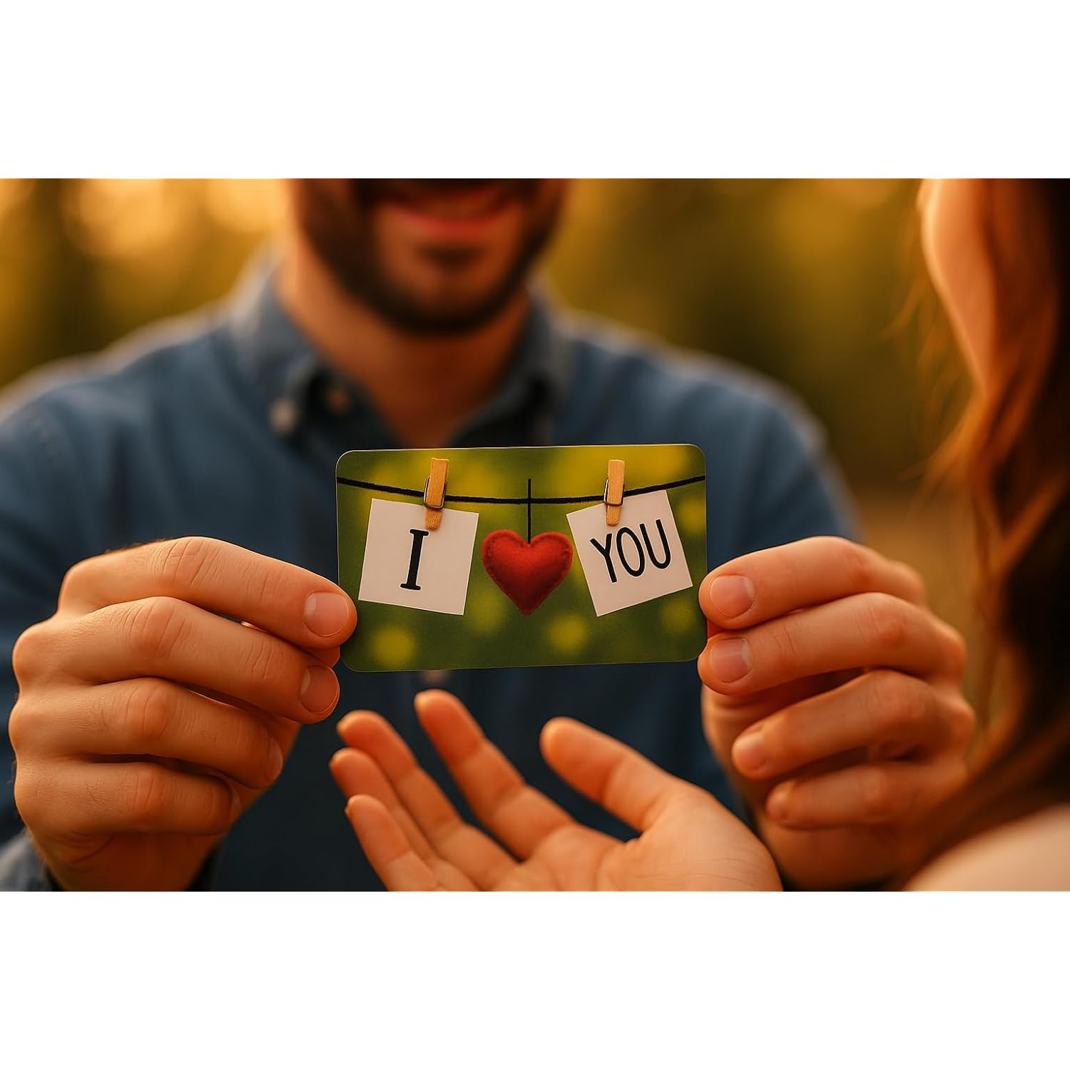 Romantic Scratch Off Card – “I Love You More Than Yesterday” – Mini Love Greeting Card For Him Or Her, Wallet Size Romantic Note, Cute Surprise, Envelope Included