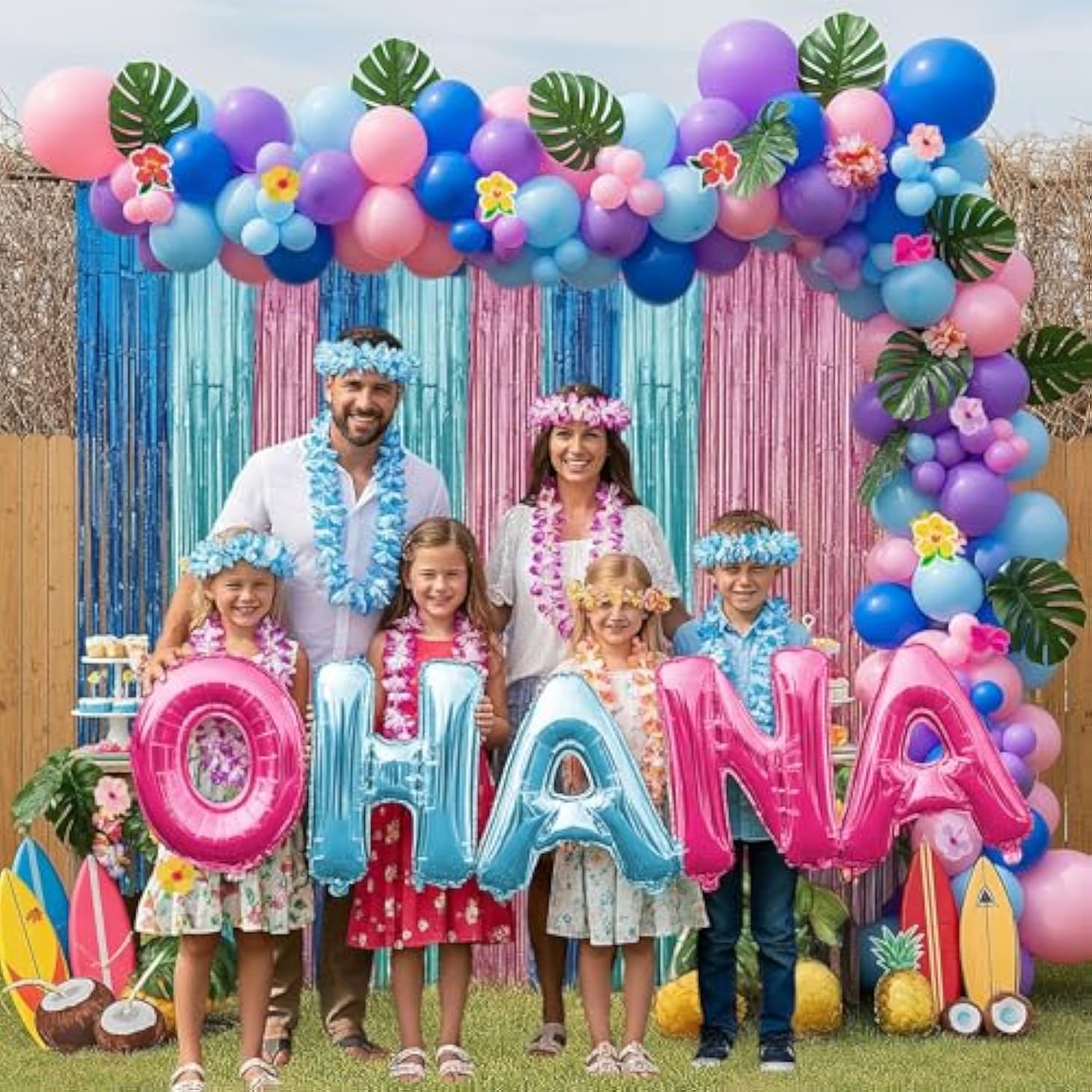 148pcs Pink Purple Silver Music Balloon Arch Kit for Concert & Party Decor