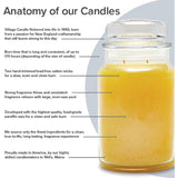 Beachside Large Glass Apothecary Jar Scented Candle, 21.25 Oz, Light Blue