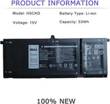 DELL H5CKD 53Wh 15V Laptop Battery Replacement for Latitude Inspiron Vostro