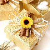 100 Pcs Mini Yellow Artificial Flower Heads Fake Sunflower Decorative Fabric Flowers Craft Floral Embellishments For Wreaths Wedding?Artificial Plants And Home Decor Flowers