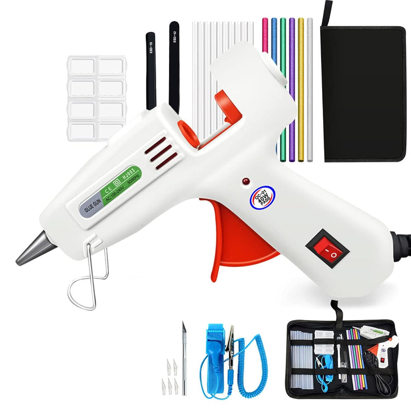 40W Glue Gun Set Electric Heat Hot Melt Crafts Repair Tool Professional Diy 11