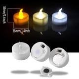 AGPTEK Timer Tea Lights,24 Pack Flameless Timer LED Candles Battery-Operated Tealight Candles No Flicker Long Lasting Tealight with Auto On/Off for Wedding Holiday Party Home Decoration (Cool White)
