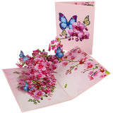 Pop Up Orchid And Butterfly Greeting Card For Birthdays, Thank You, Get Well, Mothers Day Or Any Occasion. By Devine Cards