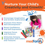 Mod Paint Sticks, 12 Pcs Washable Solid Tempera Paint For Kids, Non-Toxic Washable Quick Drying Markers For Kids By Modfamily