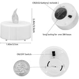 24 Pack Flameless Led Tea Lights Candles, Warm Yellow Last 200 Hours,Flickering Tealight Candles,Battery Operated Tea Lights For Home Decoratioin