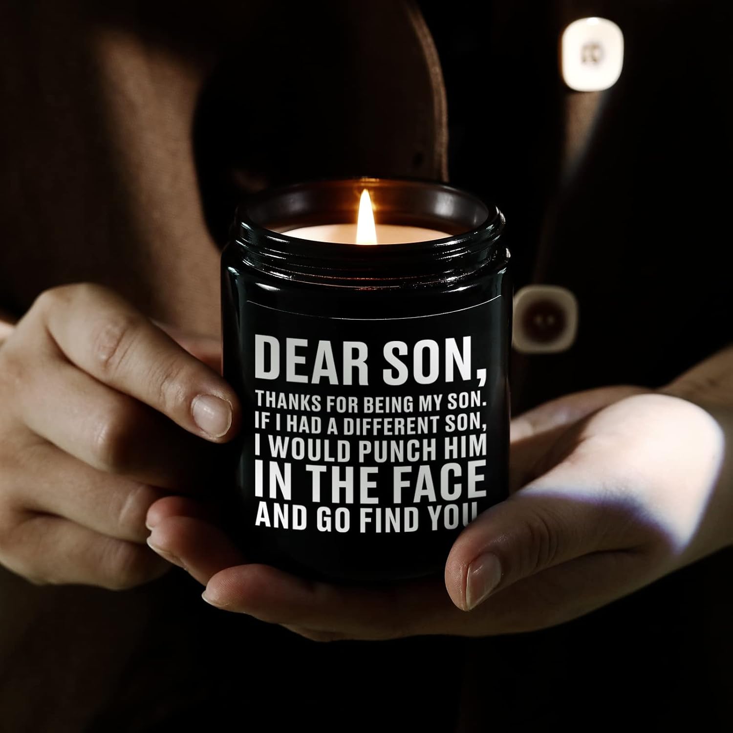 Son Gifts From Mom Dad, Birthday Gifts Ideas For Son Adult, Cool Fathers Christmas Valentines Graduation Wedding Gift For Sons - Sandalwood Scented Candles For Men