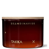 Takka 'Fireplace' Scented Candle. Fragrance Notes: Hacked Pine, Haysmoke And Raw Wool. Masculine Scent. 3.17 Oz.
