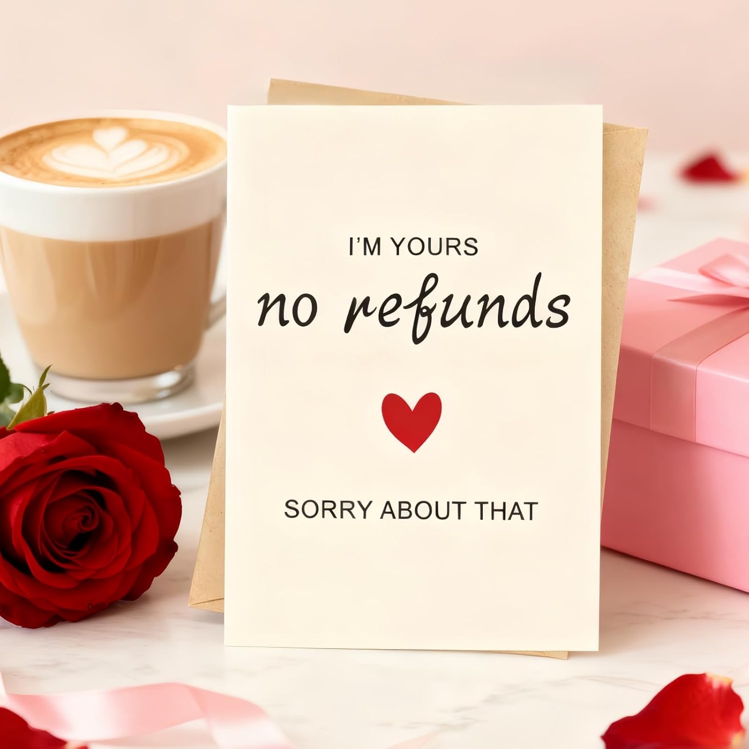 Funny Valentines Day Card For Him, Boyfriend, Husband, Anniversary Greeting Card & Gift For Men, Women, Wife, Husband, Romantic Valentines Day Gifts