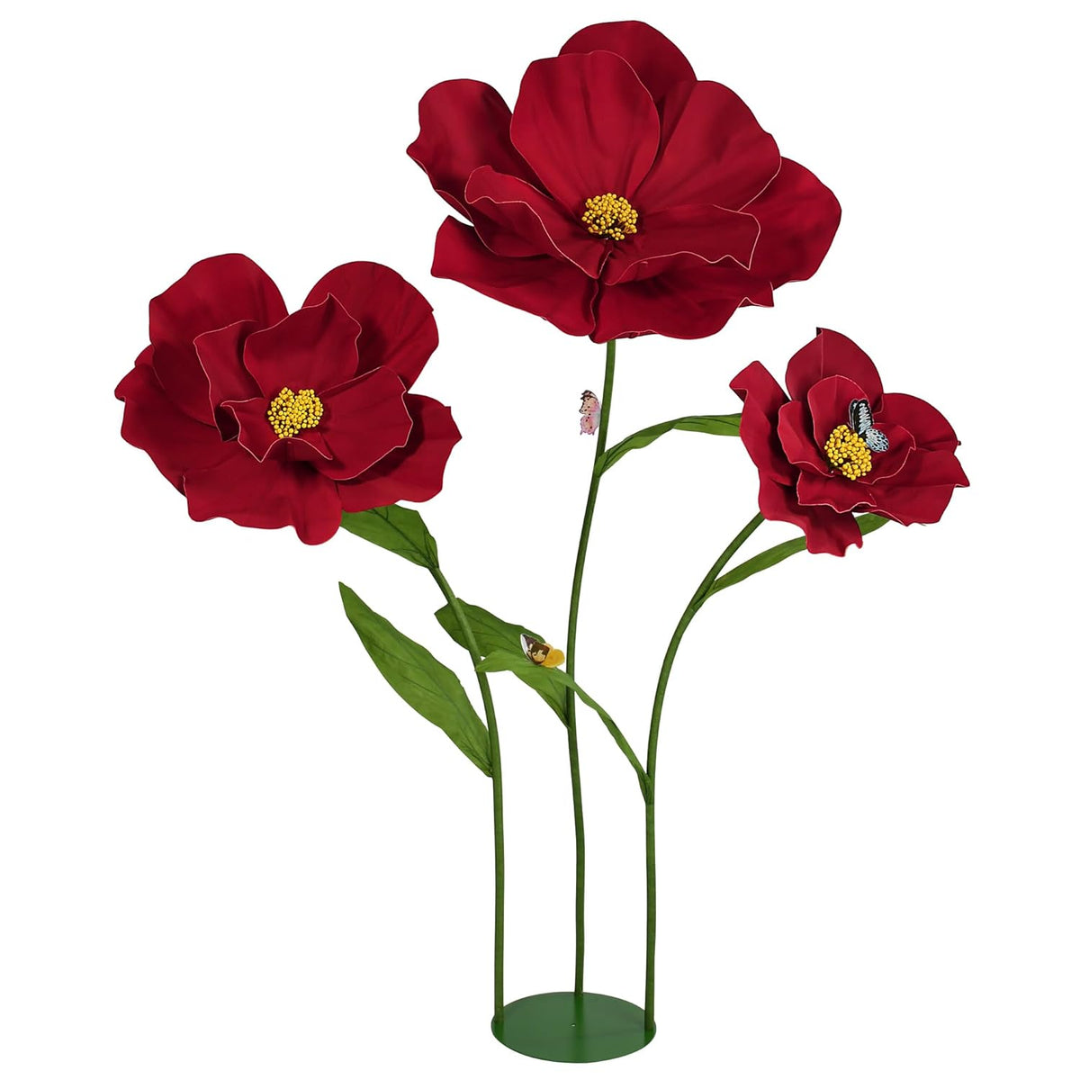 5.8 Ft Giant Artificial Flowers For Decoration,Large Eva Flower Decor,Wedding Arrangements, Birthday Party Banquet Background,Hotel,Office,Window Display(Wine)