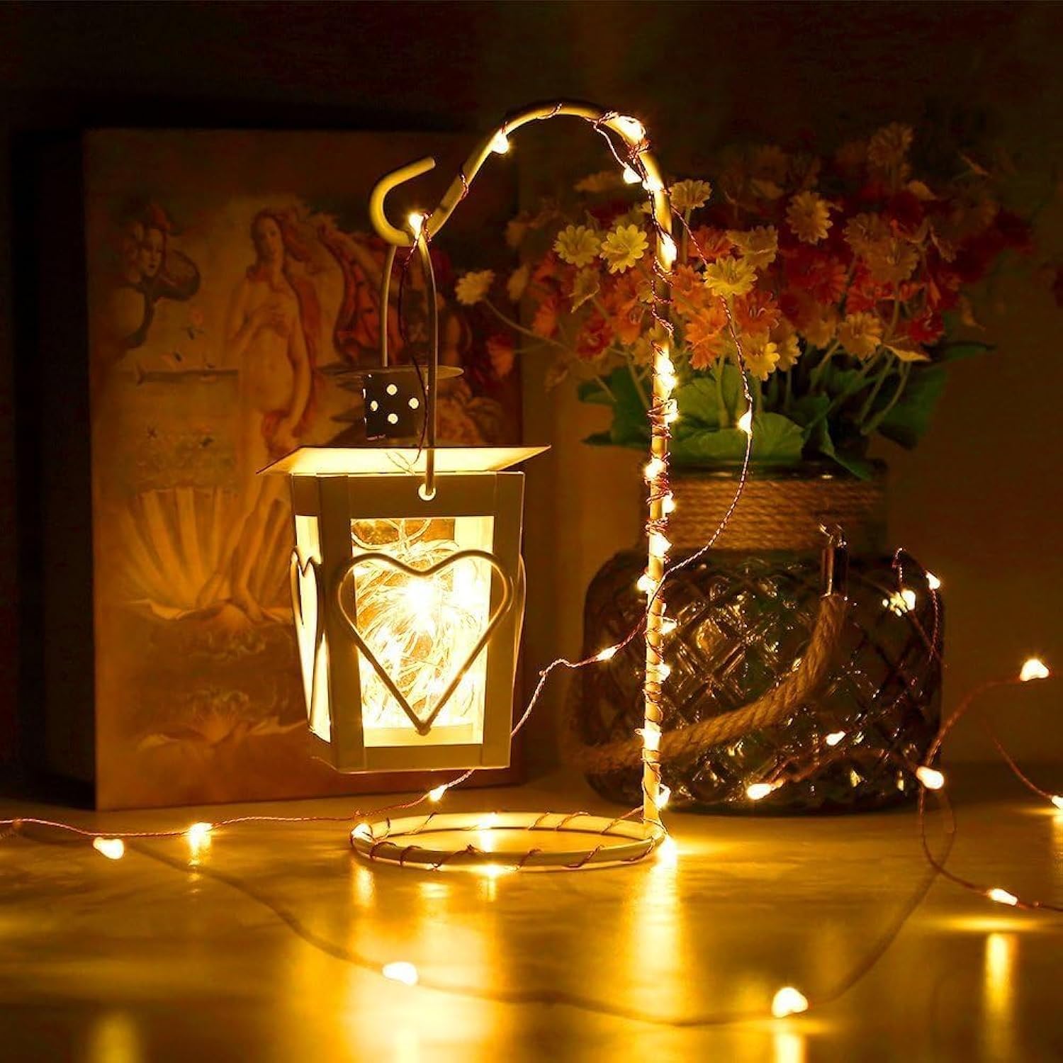 Fairy Lights Dimmable 33Ft 100 Leds Waterproof Firefly Lights Twinkling Starry String Lights For Wedding Party Christmas
