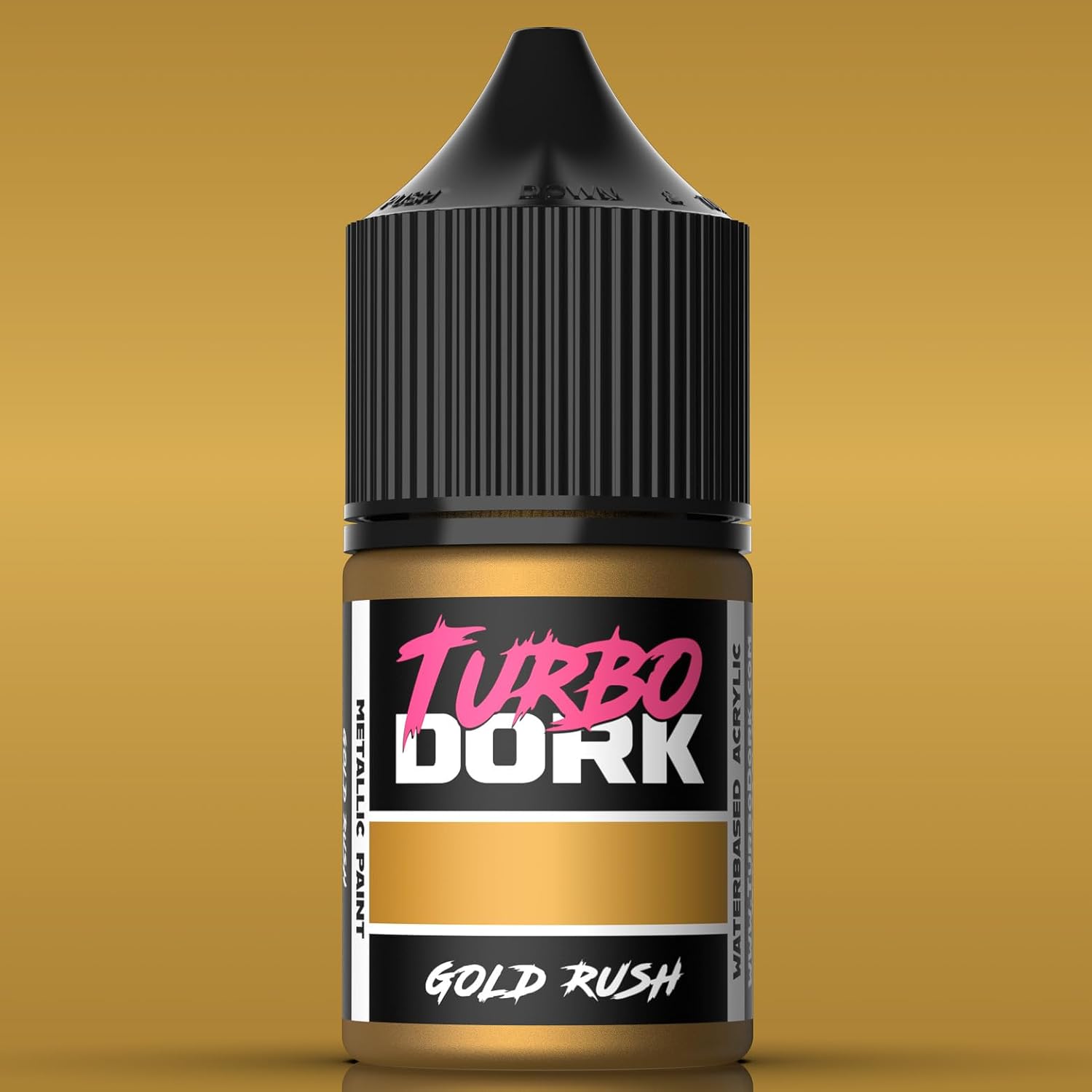 Gold Rush Metallic Acrylic Paint 22Ml Bottle - Water-Based Non-Toxic Metallic Finish Paint