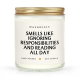 Book Lovers Gifts, Funny Gifts For Book Lovers, Birthday Bookish Presents For Readers Librarian Bookworm - Handmade Lavender Candle 7Oz