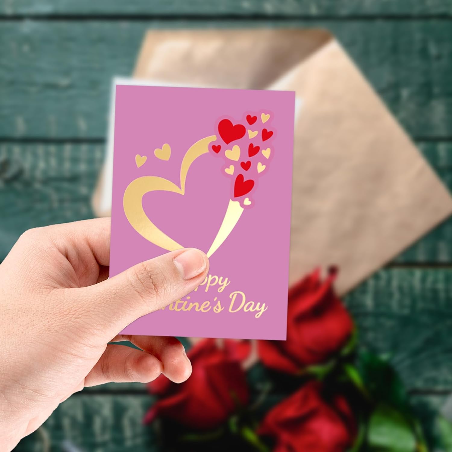 36 Pack Small Valentines Cards With Envelopes 2.5 X 3.5 Mini Foil Valentine’S Day Cards Blank Inside