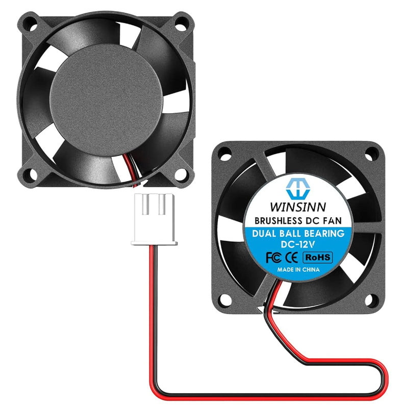 25Mm Fan 12V, 3D Printer Micro 12 Volt Fans 2510 Dual Ball Bearing, Brushless