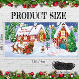 Christmas Garage Door Cover Decorations 6 X 13 Ft Large Merry Christmas Double Garage Door Cover 2025 Xmas Holiday Backdrop Hanging Decor For Xmas New Year Outdoor Background Photo Props