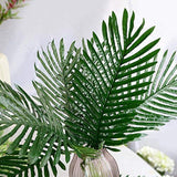30 Pcs Faux Palm Leaves With Stems Artificial Tropical Plant Imitation Safari Leaves Hawaiian Luau Party Suppliers Decorations,Tiki,Aloha Jungle Beach Birthday Leave Table Decorations