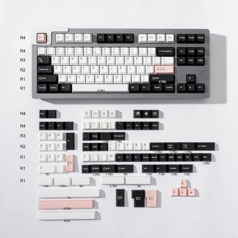 177 Keys Double Shot Pbt Keycaps Cherry Profile Olivia Keycaps Set Fit For 61/