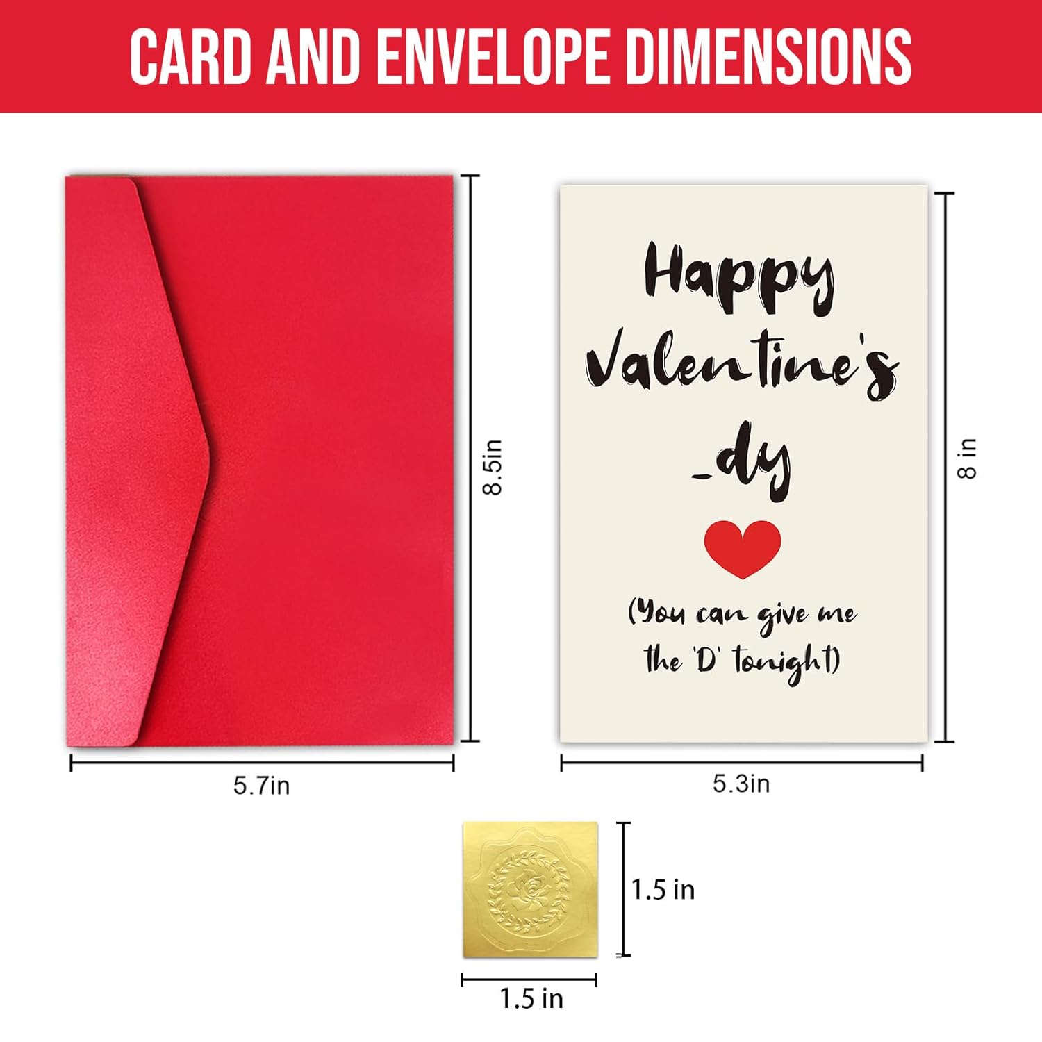 Valentines Day Card For Him, Funny Valentine’S Day Card For Boyfriend Husband Men, Give Me The D Tonight