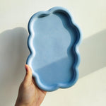 Cloud Shape Tray Silicone Mold Storage Tray Container Mold For Resin Concrete Jewelry Trinket Plate Dish Vanity Candle Holder Mold For Epoxy Resin Casting Creative Art Craft Home Decor