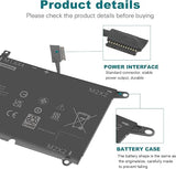 Dell DXGH8 H754V 52Wh Laptop Battery Replacement for Inspiron 7390 XPS 13 9380 Vostro