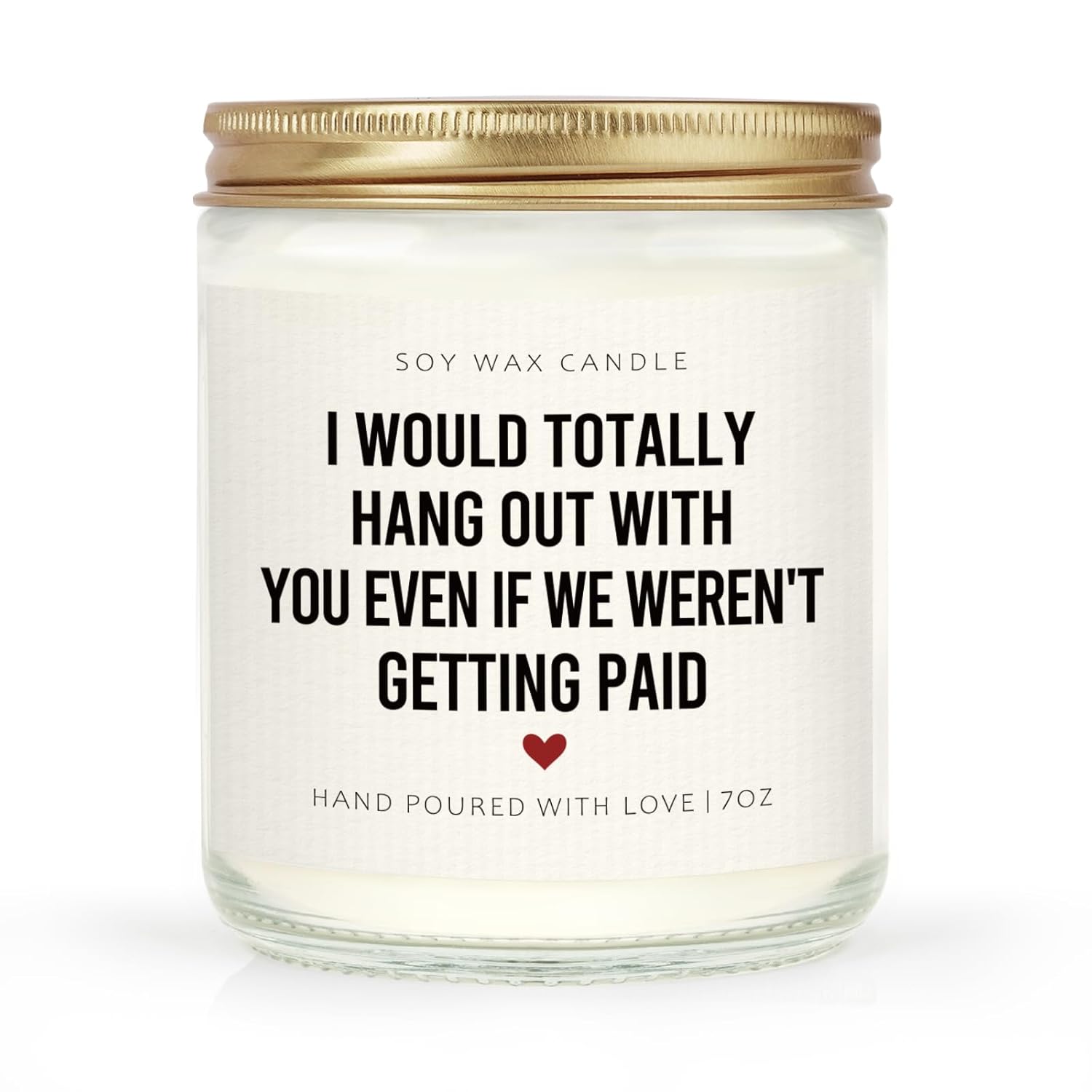 Craftique Coworker Gifts for Women, Men- Hang Out with You Candle- Funny Birthday Gifts for Coworker Female Male, Office Gift for Coworkers/Work Bestie/Friend, Soy Wax, Lavender
