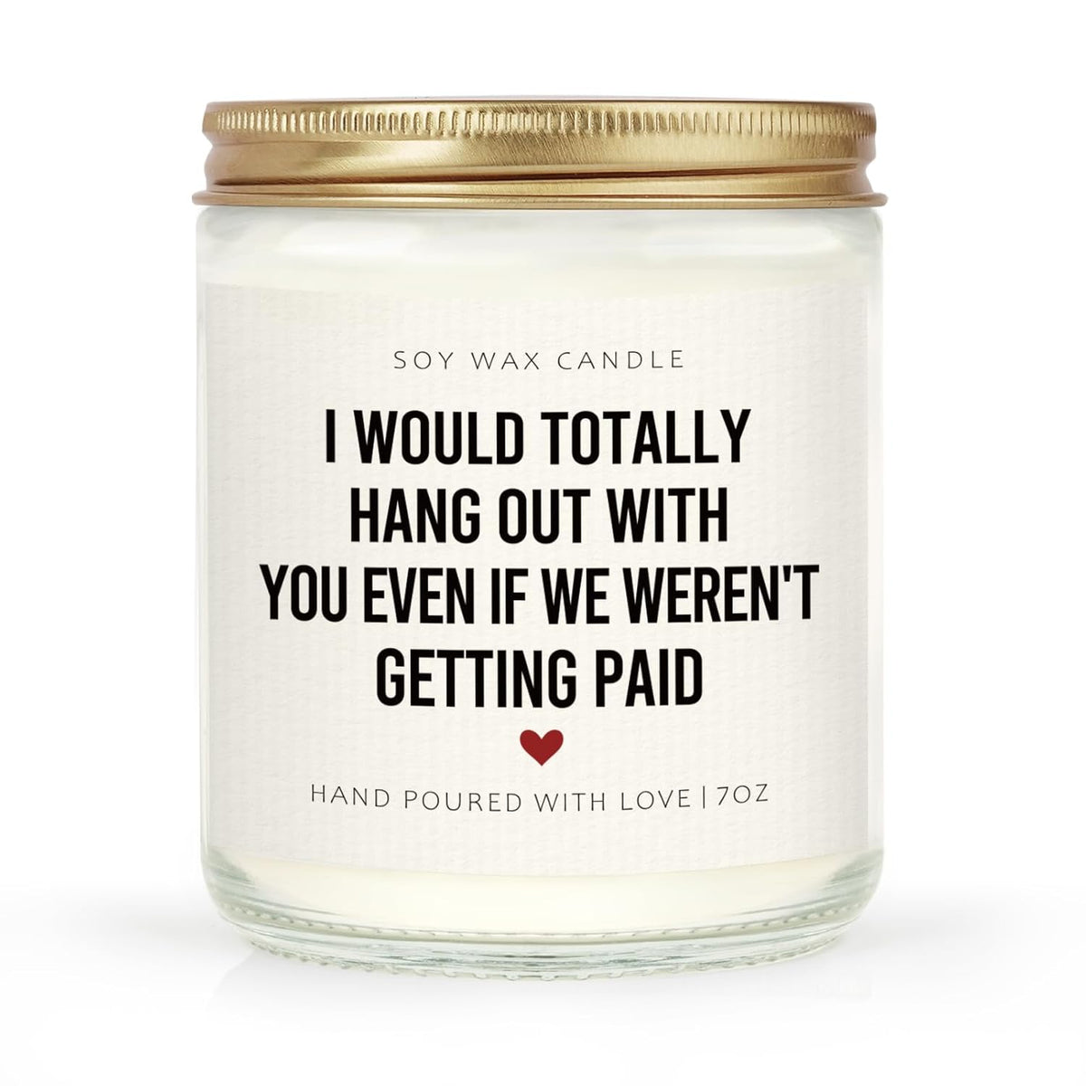 Craftique Coworker Gifts for Women, Men- Hang Out with You Candle- Funny Birthday Gifts for Coworker Female Male, Office Gift for Coworkers/Work Bestie/Friend, Soy Wax, Lavender
