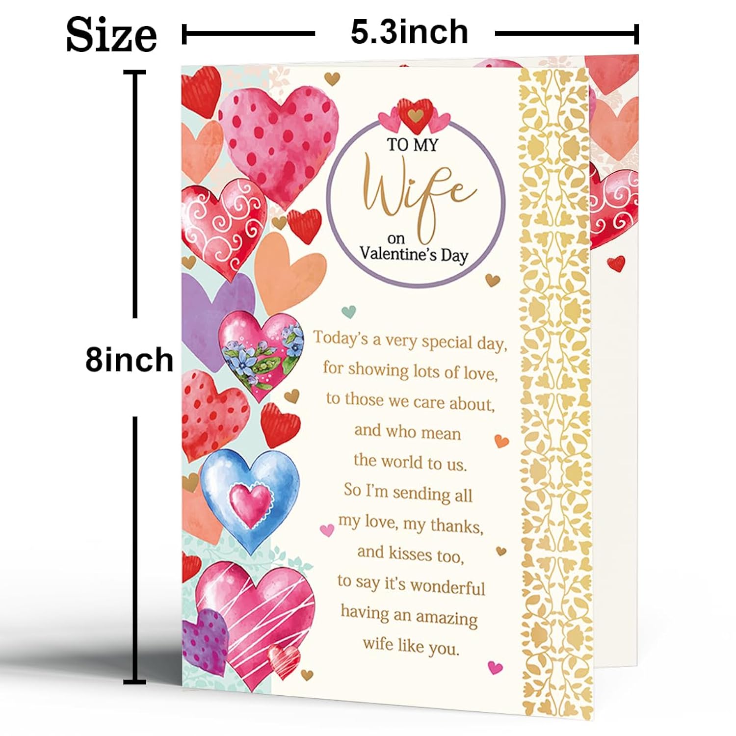 Valentines Day Card For Wife, Valentine'S Day Gifts For Wife