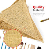 48 Pcs Burlap Banner, 36Ft Triangle Flag, Diy Decoration For Holidays, Wedding, Camping, Party, New Year Decorations, Merry Christmas Banner, Indoor Christmas Decoration