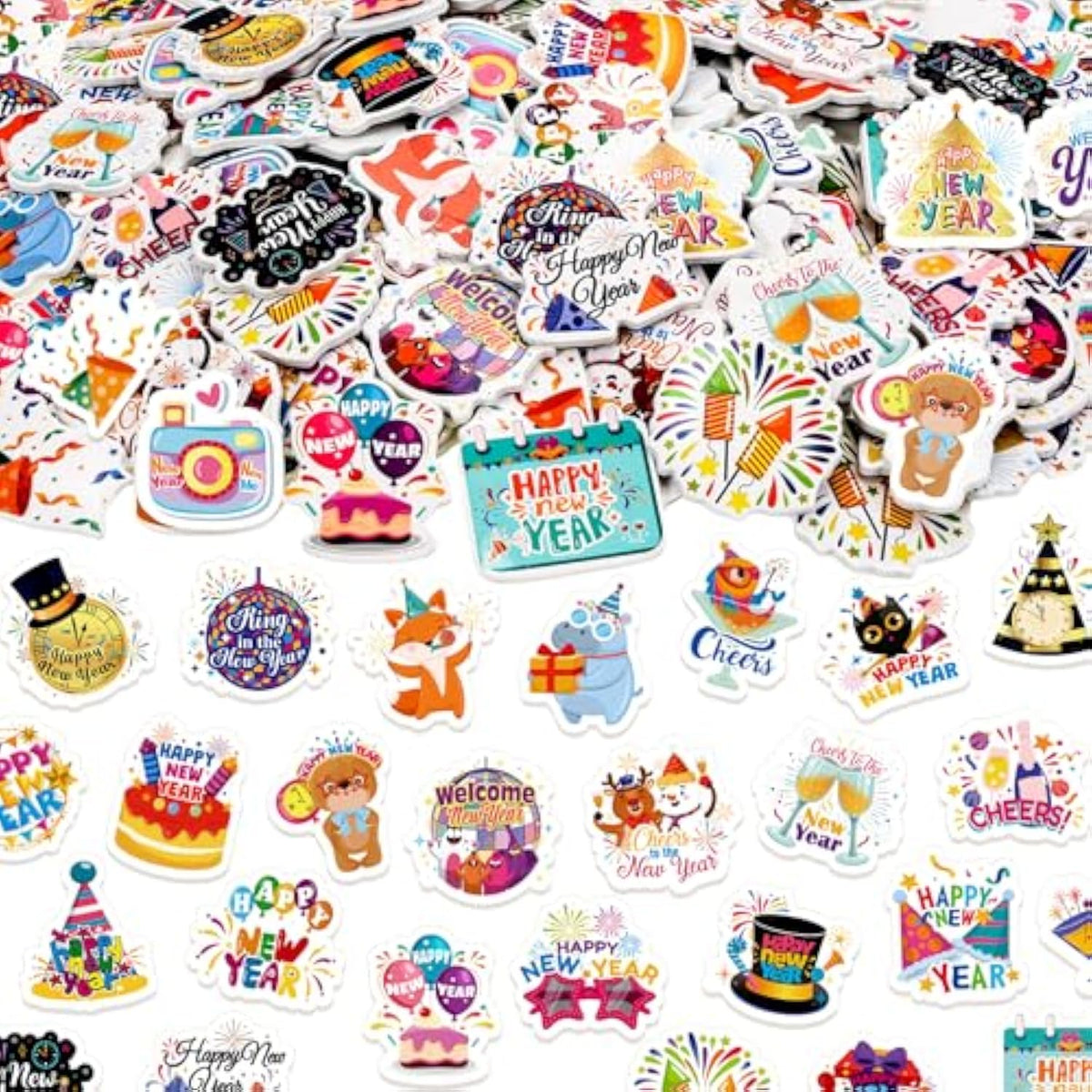 150Pcs New Year Foam Stickers, 2026 News Years Cute Label Stickers For New Year'S Eve Party Water Bottle Laptops Windows Decors, 2026 Nye Party Firework Vinyl Stickers For Kids Crafts Supplies