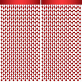 2 Pack 3.2Ft X 6.6Ft Valentine'S Day Metallic Foil Fringe Curtain, Red Heart Shape Tinsel Curtains Streamers Photo Props Backdrop For Engagement Wedding Party Decorations