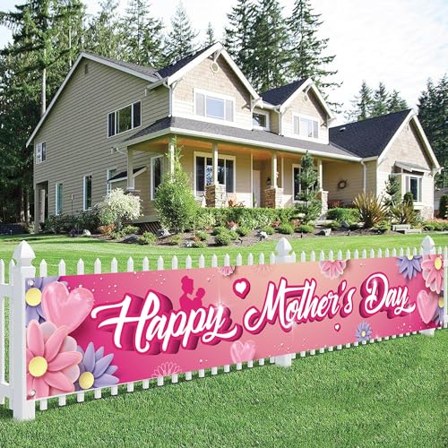 Happy Mothers Day Banner 120x20 Inch