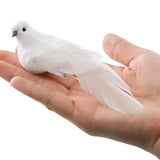 12 Pack Artificial White Birds, Feathered Mini Doves Decor With Clips, White Dove Ornaments For Christmas Tree Home Garden Wedding Party Diy Decoration