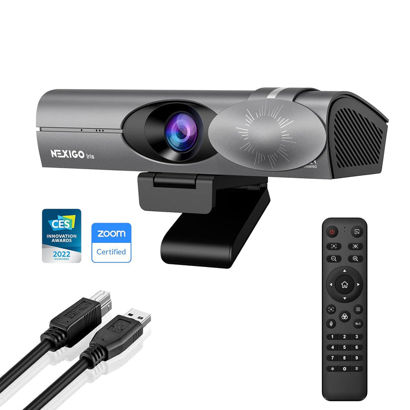 Iris, 4K Ai Webcam With 1/1.8" Sony_Sensor, Onboard Flash Memory, Hdr, Pip, Ds