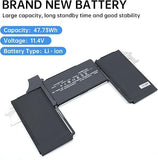 A2389 A2337 Laptop Battery Replacement for MacBook Air 13 Inch M1 2020 11 4V 55Wh