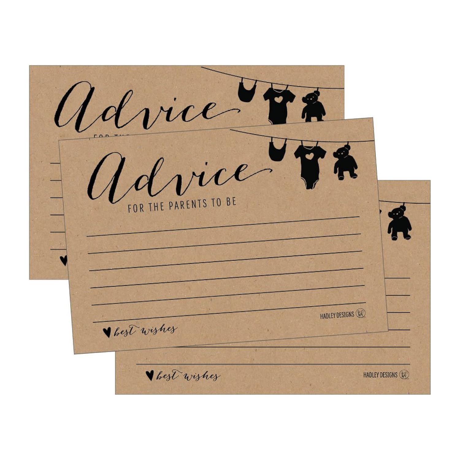 25 Rustic New Mommy Or Parent Advice Cards For Baby Shower Game Activities Ideas, Expecting Words Of Wisdom Message For Parent To Be Boy Girl Co-Ed Couples Gender Reveal Keepsake Alternative Guestbook